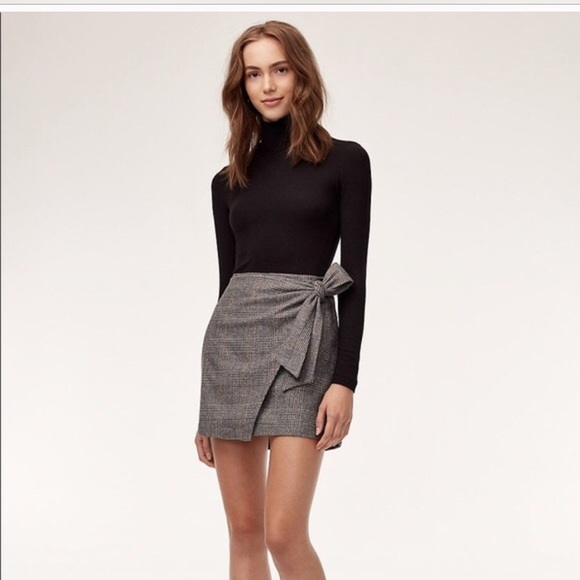 wrap front skirt